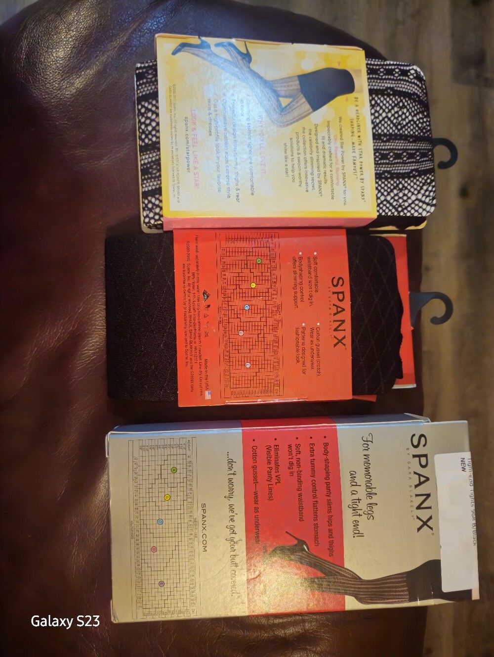 SPANX Black Patterned Tight-End Tights Trio - Picture 2 of 2